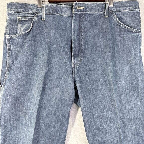 Dickies Jeans Mens 42x32 Blue Relaxed Fit Carpenter Workwear Utility Pants - Picture 3 of 16